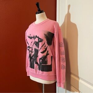 Ariana Grande Women’s Thank U, Next Sweetener World Tour Pink‎ Crewneck Sweater